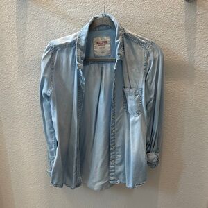 Mossimo Supply Co. Light Blue Button Down Shirt